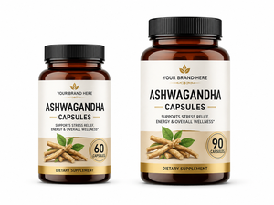 Ashwagandha Capsules <b>Herbal</b> <b>Supplement</b> Natural Immune Support Vegetarian Formula for Wellness - Product Image 5