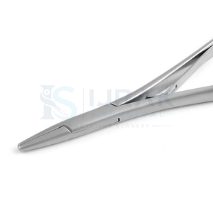 Porte-aiguille Mathieu 140 mm non stérile, forceps chirurgical, pince argentée pour la chirurgie générale - Product Image 2