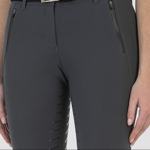 Pantalones de Montar a Caballo para Hombre, Cintura Alta, Elásticos, Ajustados, Estilo Moderno, Cierre de Hebilla, Bolsillo Estándar, Gris, 88% Poliéster - Product Image 5