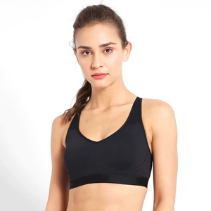 Ensemble de soutien-gorge de sport personnalisé OEM ODM de haute qualité pour femmes grandes tailles, en nylon et élasthanne, sans couture, asymétrique, pour yoga et course à pied - Product Image 1