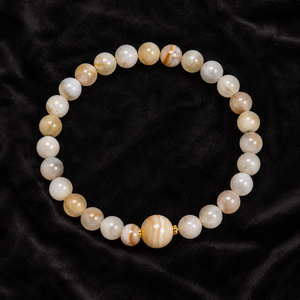 Ensemble de bracelets de prière en onyx poli naturel, faits à la main, avec perles de pierres précieuses, vente en gros, logo personnalisé, bijoux de méditation - Product Image 5