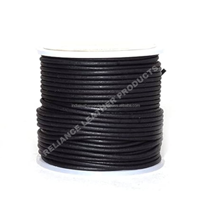 RTS 1.0mm <b>Black</b> Premium Braided Leather <b>Cord</b> for Bracelets Fashion Accessories - Product Image 4