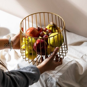 Metal <b>Baskets</b> Round White Powder Coating For Gifting <b>Hampers</b> And Storage Handcrafted Luxury <b>Gift</b> <b>Baskets</b> - Product Image 6