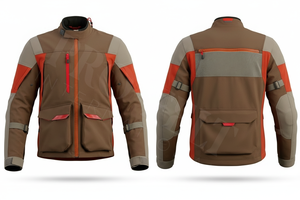 100% Polyester Whole Sale Motorcycle Jacket Windproof Protective Gear Multi Pocket Breathable Custom Logo <b>Design</b> Biker Jackets - Product Image 2