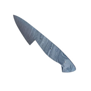 Cuchilla en bruto de acero de Damasco para cuchillos de chef de hoja larga y cuchillos de tallado, para la fabricación de mangos personalizados, venta al por mayor - Product Image 5