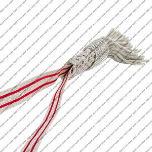 Matériel personnalisé, fait main, fil de bullion blanc, nœud sabre poli, nœud épée brodé, pompons, équipement de combat Root Fight, tactique - Product Image 4