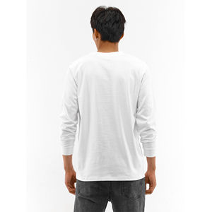 T-shirt à manches longues pour homme, nouvelle conception personnalisée, taille plus, coton lourd, qualité supérieure, écologique, respirant, toucher doux - Product Image 4