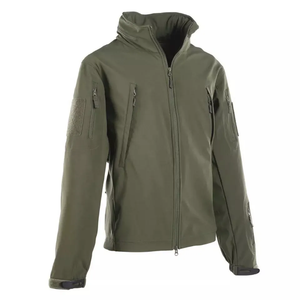 Veste imperméable à capuche grise pour homme, manches régulières, fermeture éclair, vêtement décontracté d'automne, extérieur en polyester et nylon - Product Image 5