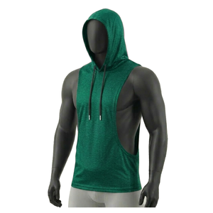 HYPEN SPORTS Chaleco con capucha unisex 100% algodón, anti-bolitas, de punto vintage, teñido anudado, personalizado, transpirable, para fitness - Product Image 1