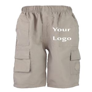 กางเกงขาสั้นผ้าฝ้ายแห้งเร็วสำหรับผู้ชายกางเกงขาสั้นกีฬาลำลองสำหรับกีฬาโต้คลื่นชายหาดและฤดูร้อนแฟชั่นของเด็กผู้ชาย - Product Image 1