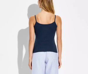 Custom Women's Solid Tank Tops Black One-Piece Crisscross Slim Fit Casual Summer <b>Camisole</b> Built-In Bra Sexy Design Knitted - Product Image 4