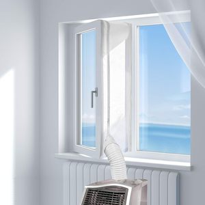 Kit de Sellado para Ventanas de Aire Acondicionado Portátil, Ecológico, Fácil Instalación, Tela de Poliéster para Bloquear el Aire Caliente - Product Image 1