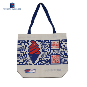 Wholesale Cotton Tote Bag Reusable Eco Friendly Shopping Bag OEM Custom Logo Long Rope Handle Zipper Closure Bulk Orders - Product Image 3