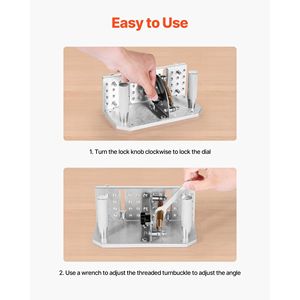 Supporto Regolabile per Affilatura Coltelli con Doppia Impugnatura a 85 e 115 Gradi, Lunghezza 7,68 Pollici, per Affilatrice a Nastro - Product Image 6