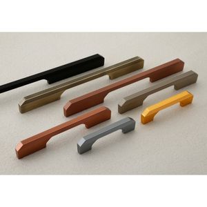 Eco Friendly Square Aluminum Furniture Handle Dresser <b>Wardrobe</b> Door Cabinet Drawer Pulls Modern Adjustable Durable Easy Install - Product Image 1