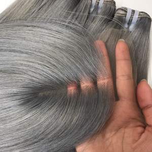 Bon marché, lot de couleur brune super doublement étirée, cheveux humains vierges du fournisseur de cheveux vietnamiens - Product Image 3