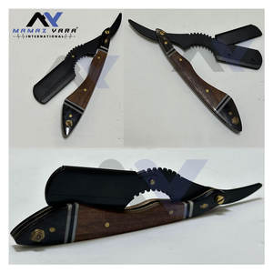 Rasoir de sécurité manuel pour hommes, rasoir professionnel en bois pour barbier, rasoir à lame unique en acier inoxydable de qualité supérieure, qualité salon - Product Image 6