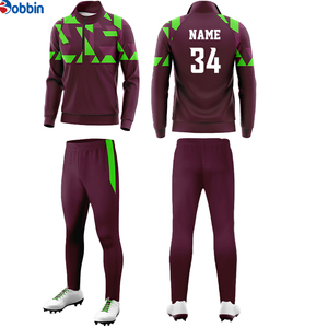 Trajes de fútbol personalizados de gran venta con logo, ropa deportiva con cremallera de un cuarto, sudaderas que mantienen el calor, ropa de entrenamiento para equipos de fútbol, chándales. - Product Image 1