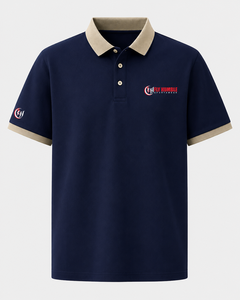 เสื้อกอล์ฟผู้ชายไซส์ใหญ่ พิมพ์โลโก้ได้ แขนสั้น ผ้าฝ้าย ติดกระดุม แห้งเร็ว สวมใส่สบาย ระบายอากาศดี เป็นมิตรกับสิ่งแวดล้อม แบบเป็นทางการ - Product Image 1