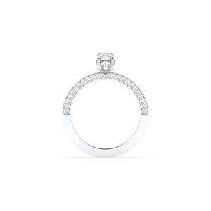 Anillos de compromiso solitarios REYES de plata de ley 925 con moissanita de 1.29 quilates para mujer, joyería fina de lujo con certificación GRA - Product Image 5