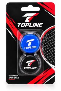 Amortisseur de vibrations de tennis Topline en silicone, bleu et blanc, lot de 2, accessoires pour raquettes - Product Image 6
