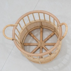 High quality <b>basket</b> bag for storing & home decor sustainable hand <b>weave</b> rattan storage <b>baskets</b> - Product Image 4