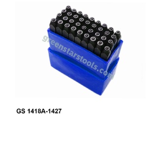 Kit de poinçons lettres et chiffres 36 pièces, outils de bijouterie en métal, outil manuel, kit de poinçonnage en acier au carbone | Numéro d'article GS-1420A - Product Image 2
