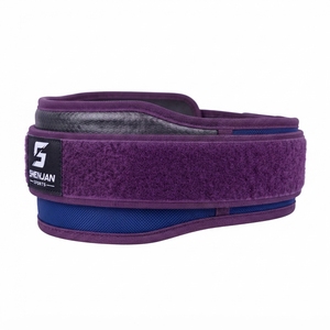 Ceinture de musculation en néoprène pour entraînement à domicile, couleur violette, respirante, durable, réglable - Product Image 2