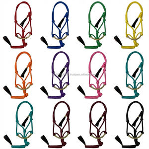 GSA SBZ/RH/002 Customised PP/Nylon <b>Rope</b> Halter <b>Lead</b> <b>Rope</b> Handcrafted Rawhide Braiding Real Horse Hair-Comfortable for Riding - Product Image 5