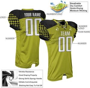Camiseta de Fútbol Personalizada con Rayas y Cuadros, Uniforme de Entrenamiento Profesional para Equipos, 100% Poliéster, Secado Rápido y Transpirable - Product Image 3