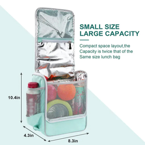 Wilson Sturdy Snack Organizer Bento Lunch Box Bag with Zipper Closure PEVA Lining for School Kids Office Women Picnics Work - Product Image 4