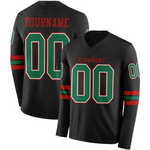Camiseta de Fútbol de Manga Larga para Hombre, Personalizable con Nombre de Equipo, Logotipo y Posiciones (Manga Izquierda/Frente/Manga Derecha), Tejido de Malla Transpirable - Product Image 2