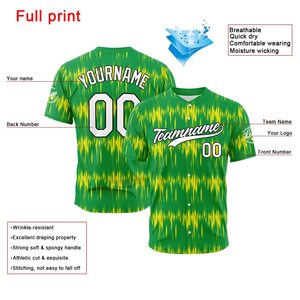 เสื้อเบสบอลโพลีเอสเตอร์แบบยูนิเซ็กซ์สั่งทำได้ คุณภาพสูง 100% ไซส์ใหญ่ แห้งเร็ว ต้านเชื้อแบคทีเรีย ระบายอากาศได้ดี ปักลายตามสั่ง - Product Image 2