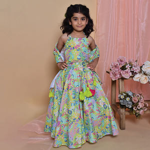 Premium Quality <b>Lehenga</b> for 1 to 5 years Girls <b>Kids</b> <b>Lehenga</b> Choli Set for Grand Indian Weddings & Festivals for Export Price - Product Image 4
