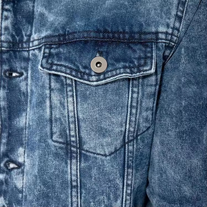 OEM <b>Men's</b> <b>Denim</b> Jeans <b>Jacket</b> Stand Collar with Pattern Decoration Street Fashion Party Wear - Product Image 5