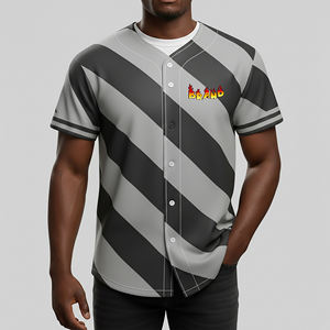 Camisetas de Béisbol y Sóftbol Transpirables y Antibacterianas al por Mayor, Diseño Personalizado por Sublimación, Nombre y Número, Corte Atlético Corto para Hombre - Product Image 4