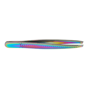 Pinzas de Acero Inoxidable del Fabricante Tweezer, Pinzas Inclinadas Negras y Rosas para Cejas - Product Image 3
