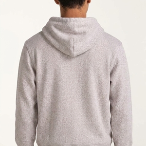 New Arrival <b>Men</b> Hooded <b>Sweatshirt</b> Regular Fit Solid Color Knitted Cotton Casual Pullover Autumn Wear - Product Image 3
