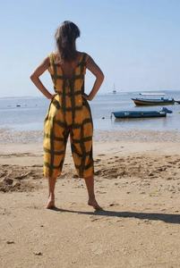 Nueva llegada Tie Dye sin mangas con cuello en V mono hasta el tobillo Vestido de playa para mujer - Product Image 4