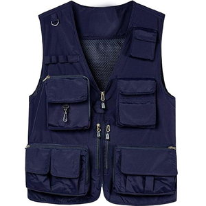 Gilet de pêche et de chasse respirant en maille pour hommes, multi-poches, pour photographie, voyage, cargo, tactique, safari, léger, sans manches - Product Image 6
