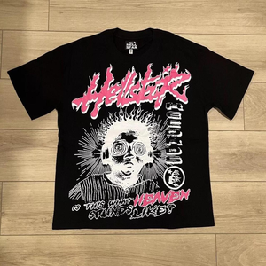 T-shirt Hell Star pour homme, coupe ample, formel, haute qualité, 100% coton, unisexe, décontracté, vente en gros, commande en gros, faible MOQ - Product Image 6