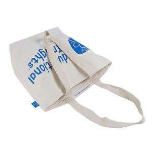 Sac fourre-tout en toile grande capacité avec impression graphique bleue inspirante, sac de shopping réutilisable et écologique - Product Image 5