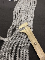 Cuentas de Cuarzo Cristalino Natural Facetado en Forma de Rondelle de 8 mm, Hilo de 16 Pulgadas, Fabricante, Proveedor, Joyería al por Mayor