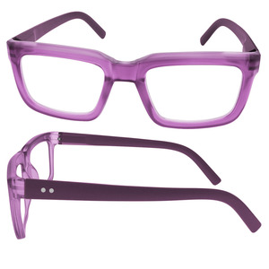 Monturas de gafas rectangulares unisex con decoración de color a la moda y borde completo - Product Image 3