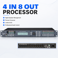 AOFO 4.8SP Processeur audio karaoké professionnel, effets vocaux numériques, processeur de son surround, portable pour scène et karaoké