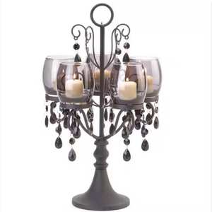 Support de bougie en métal décoratif, créatif, simple, rétro, aromathérapie, ajouré - Product Image 4