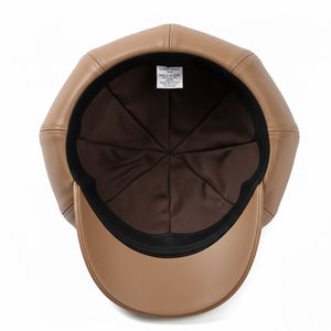 Gorra Newsboy Beige Premium, Gorra Baker Boy Color Bronceado de Lujo, Gorra Plana Estilo Gatsby Vintage, Gorra Unisex con Logotipo Personalizado, Estilo Deportivo Urbano - Product Image 6