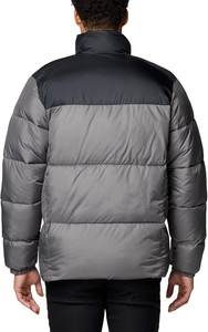 Veste polaire d'hiver pour homme, col montant, fermeture éclair, blocs de couleur, coupe-vent, décontractée, pour l'extérieur, 100 % polyester toile - Product Image 5
