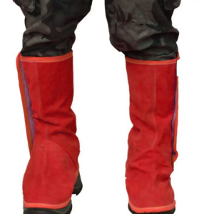 Polainas de Soldadura de Cuero Reforzado con Resistencia al Calor de 500C-1000C y Protección Contra Fuego para Seguridad Industrial - Product Image 3