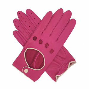 Gants de conduite unisexes vintage pour moto et voiture, en cuir de mouton et de daim, protection de la paume, respirants, antidérapants, complets - Product Image 2